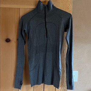 lululemon athletica Dark Gray Long Sleeve Top